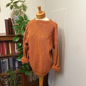Heavy Orange Cotton Sweater